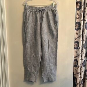 Athleta Women’s Gray Cotton-Blend Joggers with Elastic Waistband